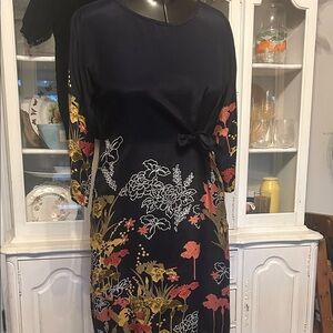 Masai Floral Print Navy Dress